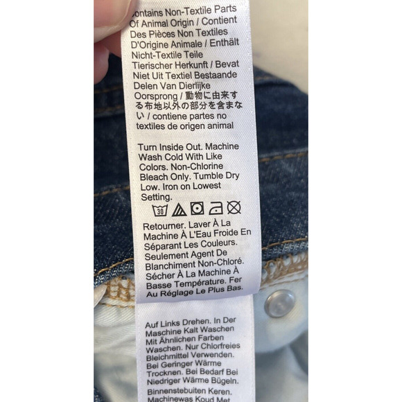 J Crew Women Billie Demi Boot Crop Jeans Size 29 Dark Wash Raw Hem Boho Western - Picture 10 of 10